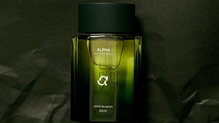 Parfum Alpha Hyper Green dengan base aroma green