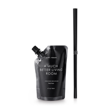 Load image into Gallery viewer, HOME of HUMANS A Much Better Living Room Reed Diffuser Refill 140 ml